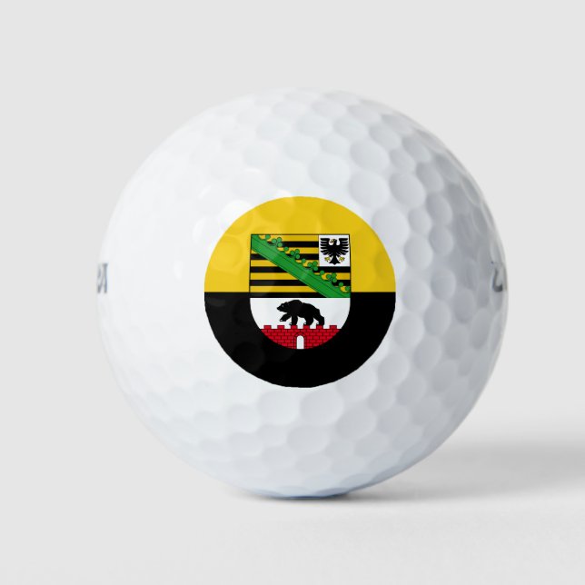 Flag of Saxony-Anhalt Golf Balls (Front)