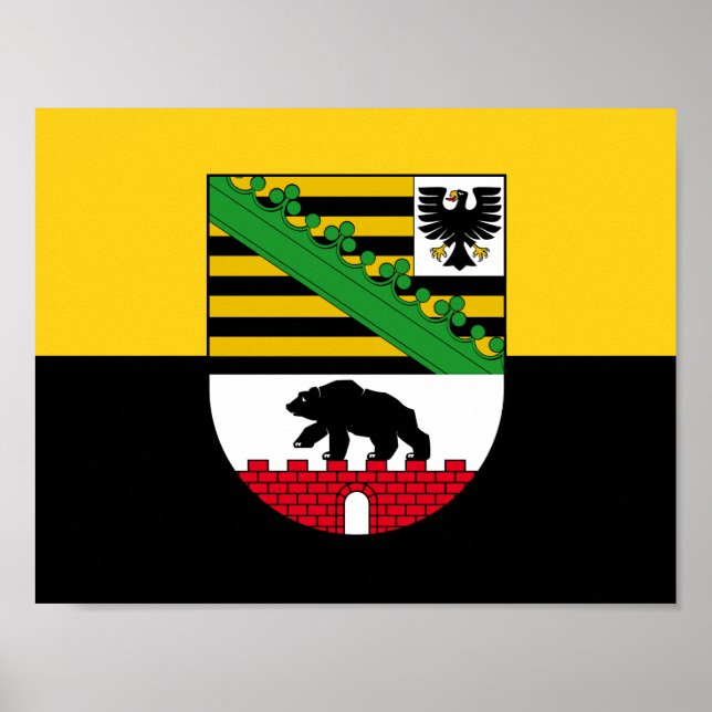 Flag of Saxony-Anhalt Poster (Front)