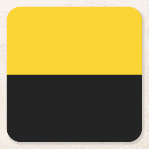 Flag of Saxony-Anhalt Square Paper Coaster