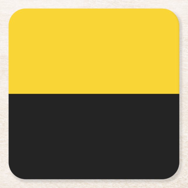 Flag of Saxony-Anhalt Square Paper Coaster (Front)