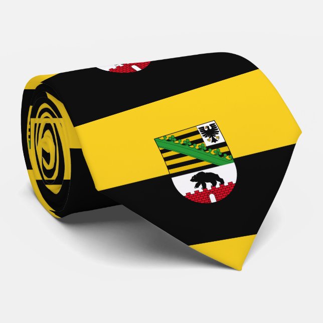 Flag of Saxony-Anhalt Tie (Rolled)