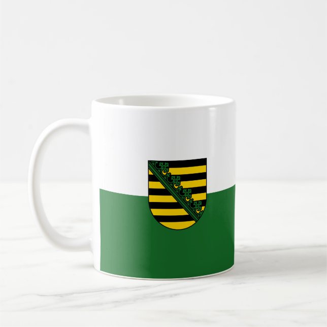 Flag of Saxony Coffee Mug (Left)