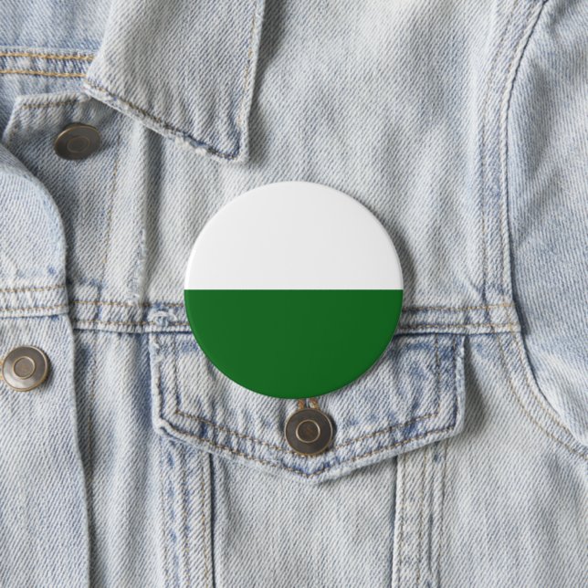 Flag of Saxony (German State) 7.5 Cm Round Badge (In Situ)