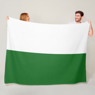 Flag of Saxony (German State) Fleece Blanket