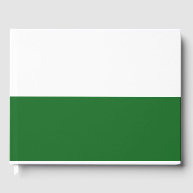 Flag of Saxony (German State) Guest Book (Front)