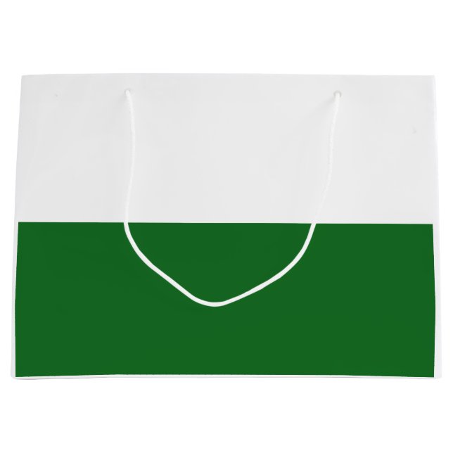 Flag of Saxony (German State) Large Gift Bag (Front)