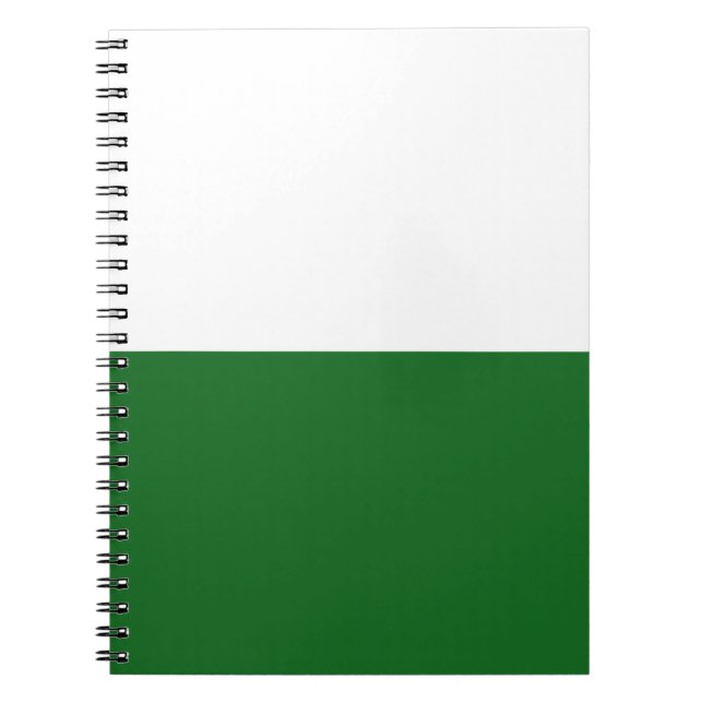 Flag of Saxony (German State) Notebook (Front)