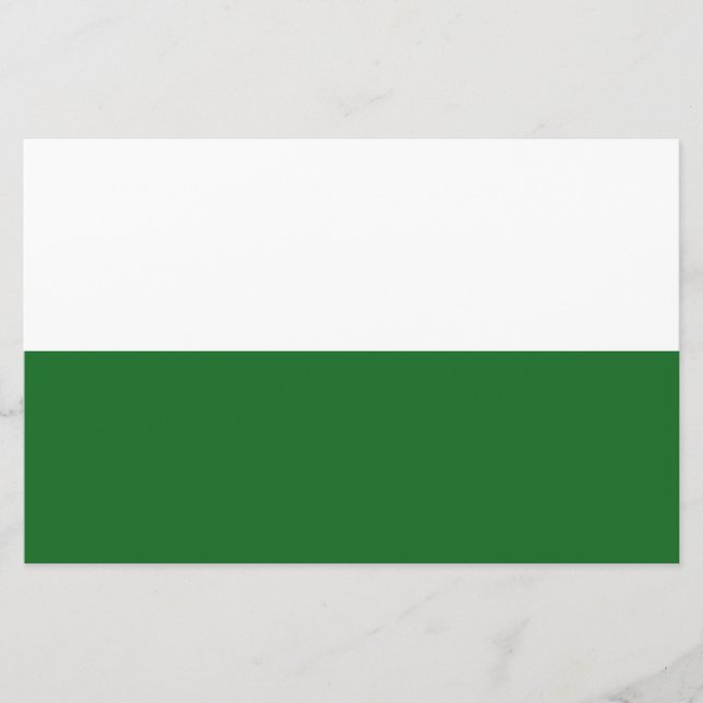 Flag of Saxony (German State) Stationery (Front)