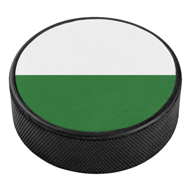 Flag of Saxony Hockey Puck (3/4)