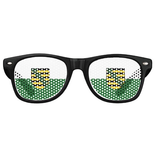 Flag of Saxony Retro Sunglasses (Front)