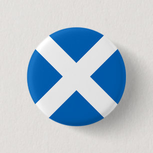 Flag of Scotland 3 Cm Round Badge