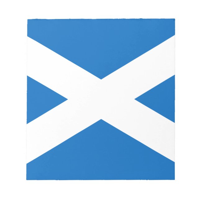 Flag of Scotland - Bratach na h-Alba Notepad (Front)