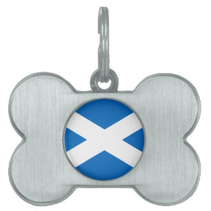 Flag of Scotland - Bratach na h-Alba Pet Name Tag