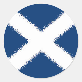 Flag of Scotland Classic Round Sticker