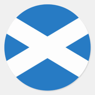 Flag of Scotland Classic Round Sticker