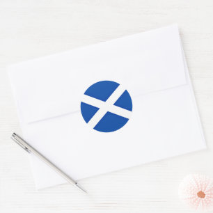 Flag of Scotland Classic Round Sticker