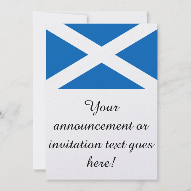 Flag of Scotland Invitation (Front)