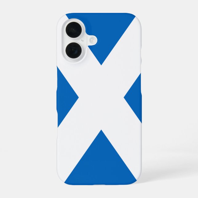 Flag of Scotland iPhone 16 Case (Back)