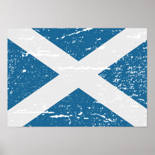 FLAG OF SCOTLAND POSTER