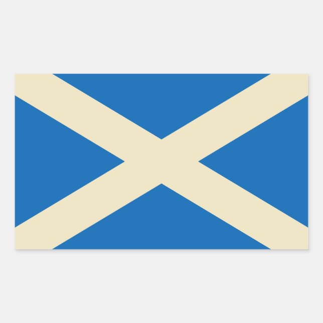 Flag of Scotland Rectangular Sticker (Front)
