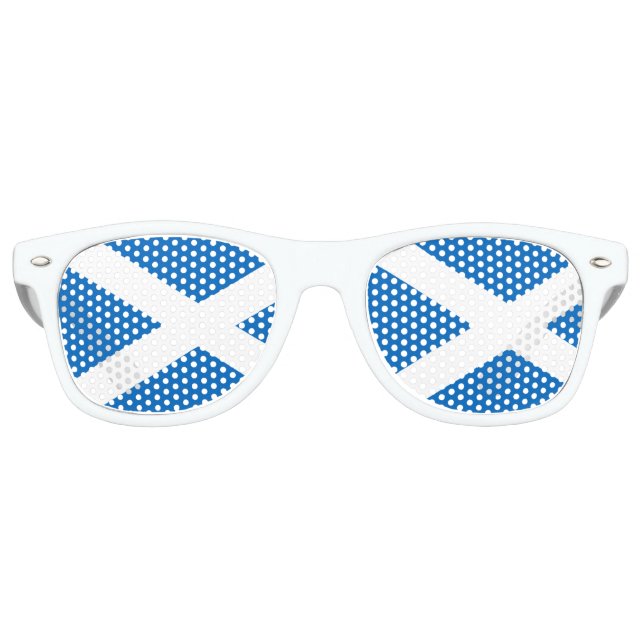 Flag of Scotland Retro Sunglasses (Front)