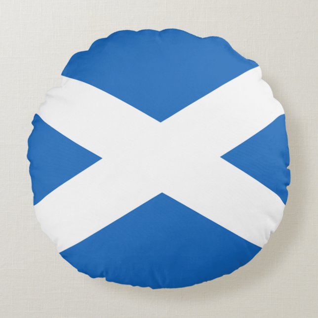 Flag of Scotland Round Cushion (Front)