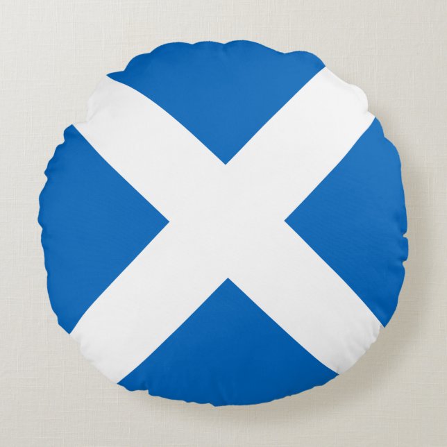 Flag of Scotland Round Cushion (Front)