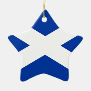Flag of Scotland Saltire - High Quality Image Ceramic Ornament