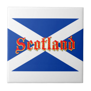 Flag of Scotland Saltire - High Quality Image Ceramic Tile