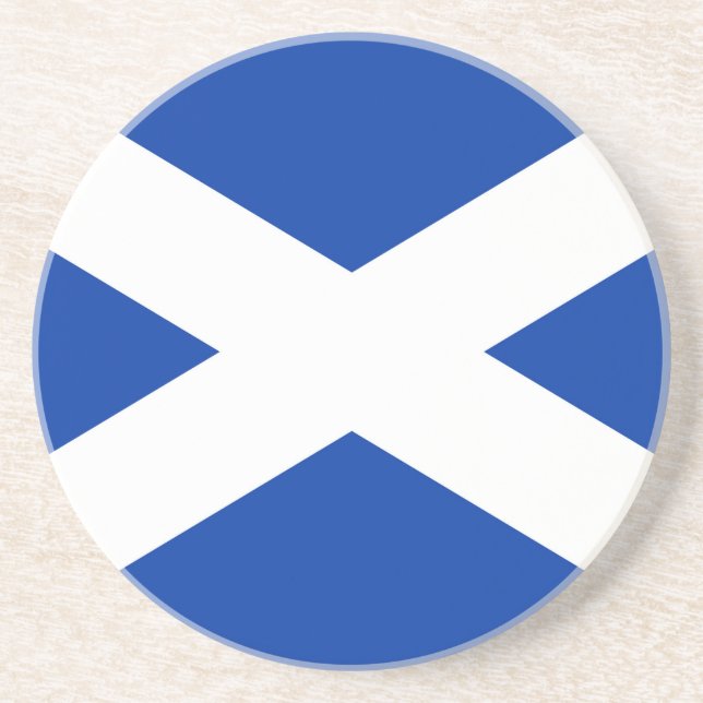 Flag of Scotland Saltire - High Quality Image Coaster (Front)