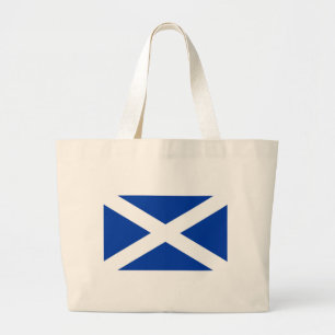 Flag of Scotland Saltire - High Quality Image Large Tote Bag