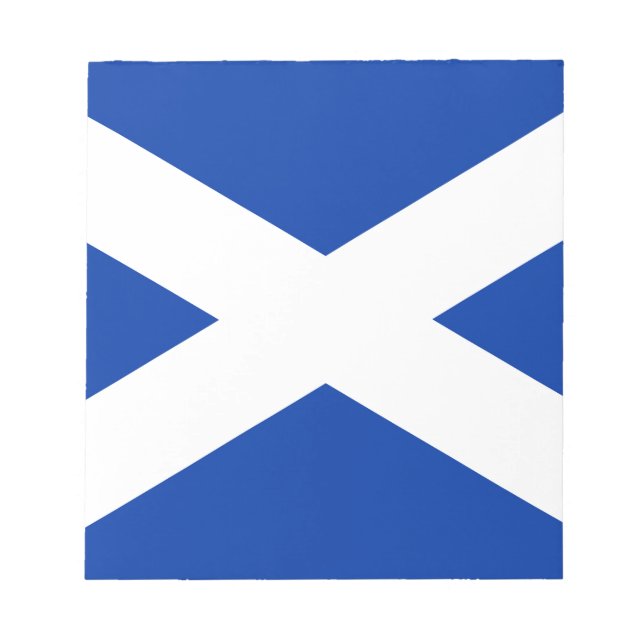 Flag of Scotland Saltire - High Quality Image Notepad (Front)