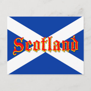 Flag of Scotland Saltire - High Quality Image Postcard