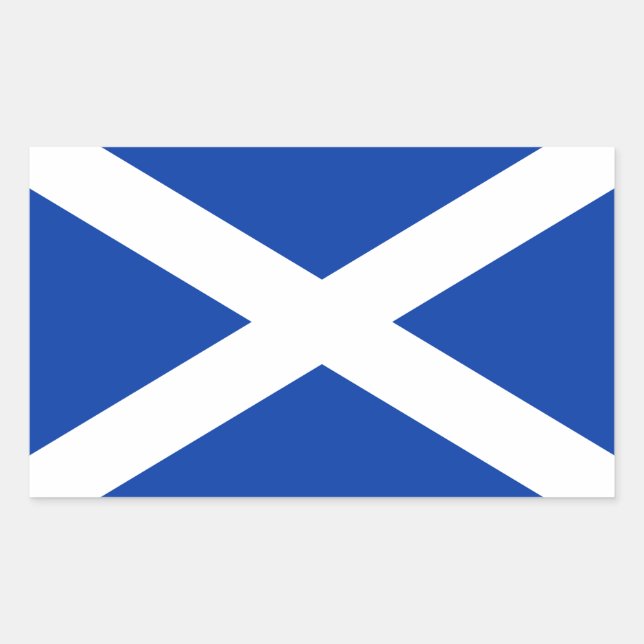 Flag of Scotland Saltire - High Quality Image Rectangular Sticker (Front)