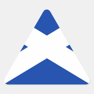 Flag of Scotland Saltire - High Quality Image Triangle Sticker