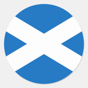 Flag of Scotland - Scottish Flag Classic Round Sticker