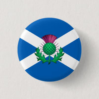 Flag of Scotland with Thistle superimposed