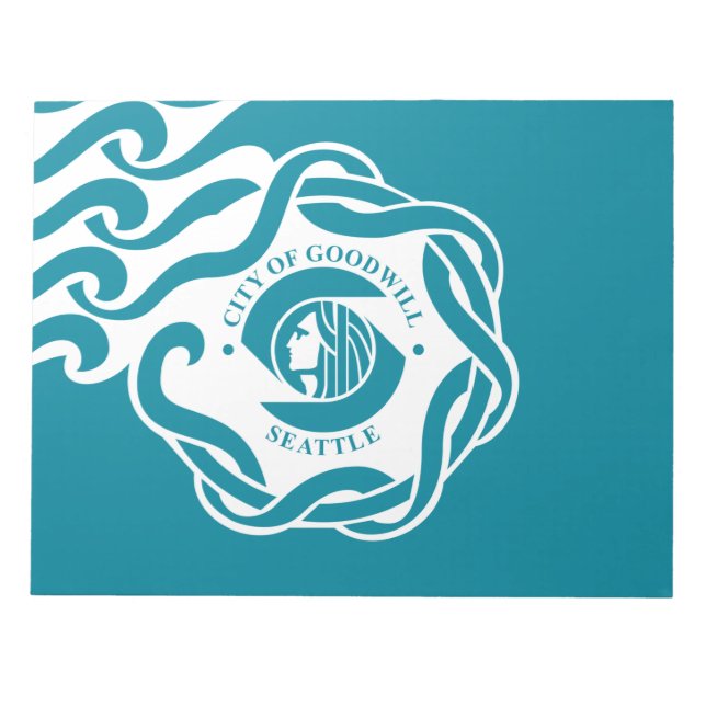 Flag of Seattle (Washington) Notepad (Front)