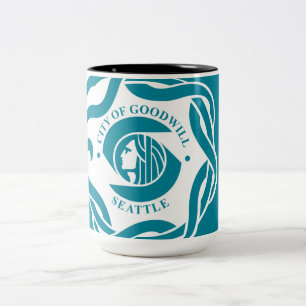 Flag of Seattle (Washington) Two-Tone Coffee Mug