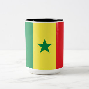 Flag of Senegal Two-Tone Coffee Mug