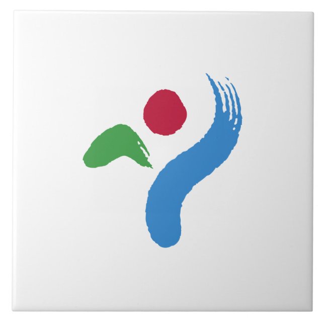 Flag of Seoul (South Korea) Ceramic Tile (Front)