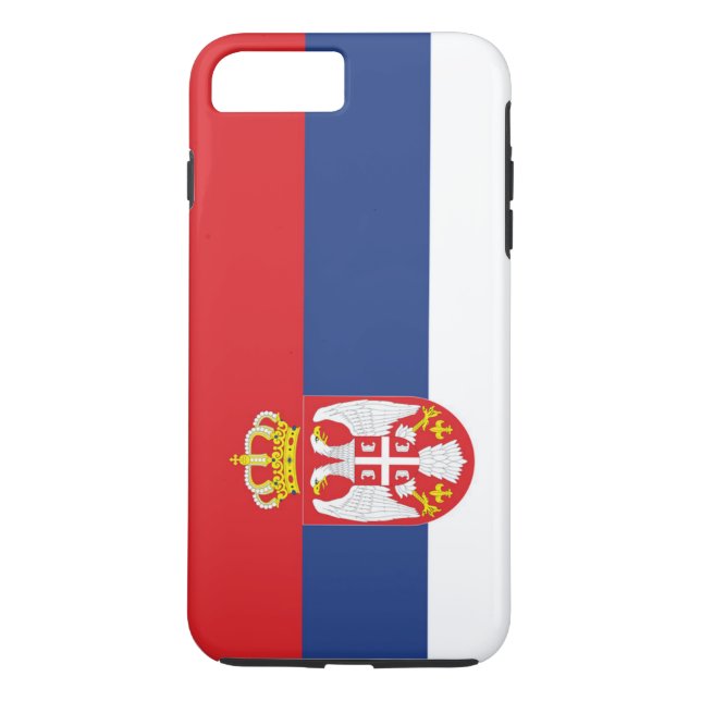 Flag of Serbia Case-Mate iPhone Case (Back)