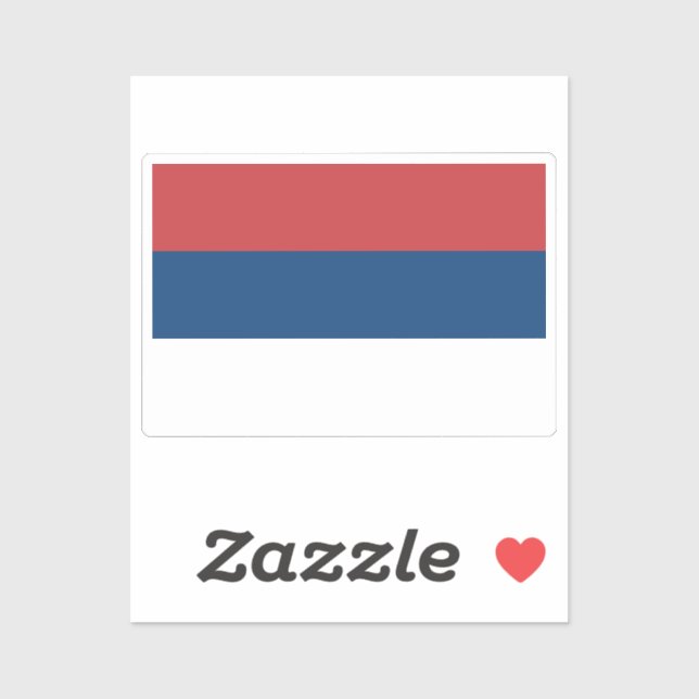 Flag of Serbia custom-cut  (Sheet)