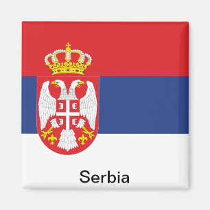 Flag of Serbia Magnet