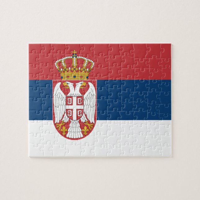 Flag of Serbia Photo Puzzle (Horizontal)