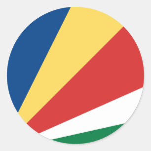 Flag of Seychelles Classic Round Sticker