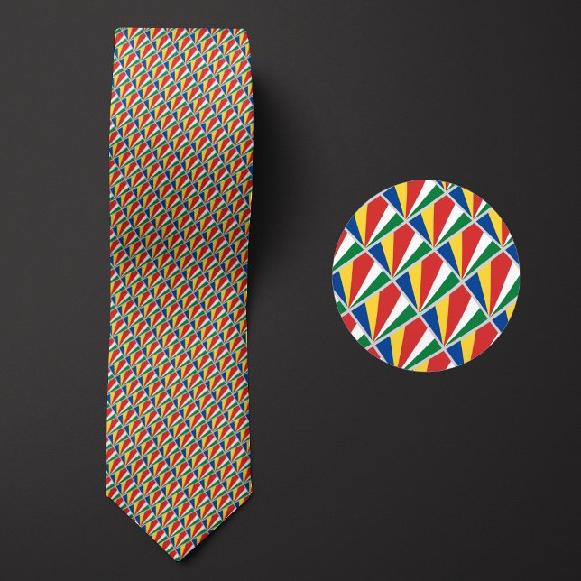 Flag of Seychelles Pattern Tie (Creator Uploaded)