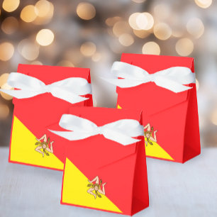Flag of Sicily Sicilian Party and Events Favour Bo Box