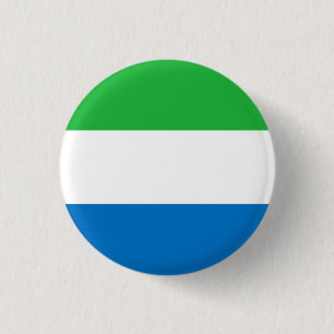 Flag of Sierra Leone 3 Cm Round Badge