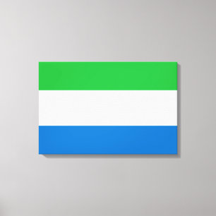 Flag of Sierra Leone Canvas Print